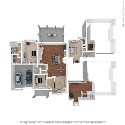 Floor plan for 4 beds, 4.5 baths, 3111 sqft